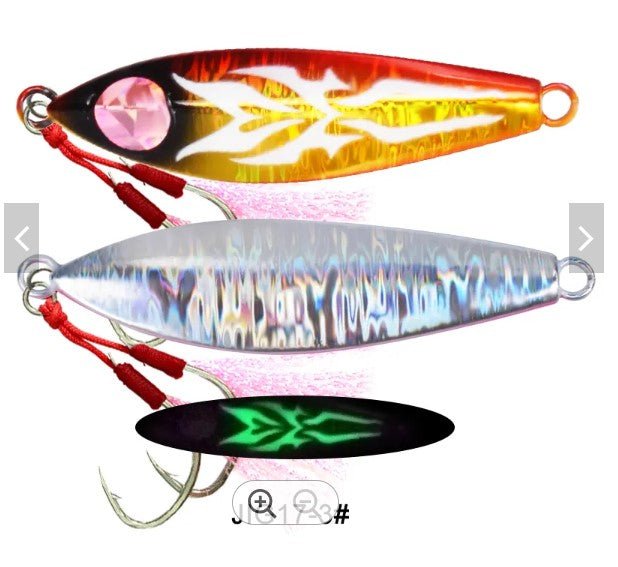 Fish 3D Eyes Saltwater Fishing Lure Metal Jig Lure - Gr8nzlife