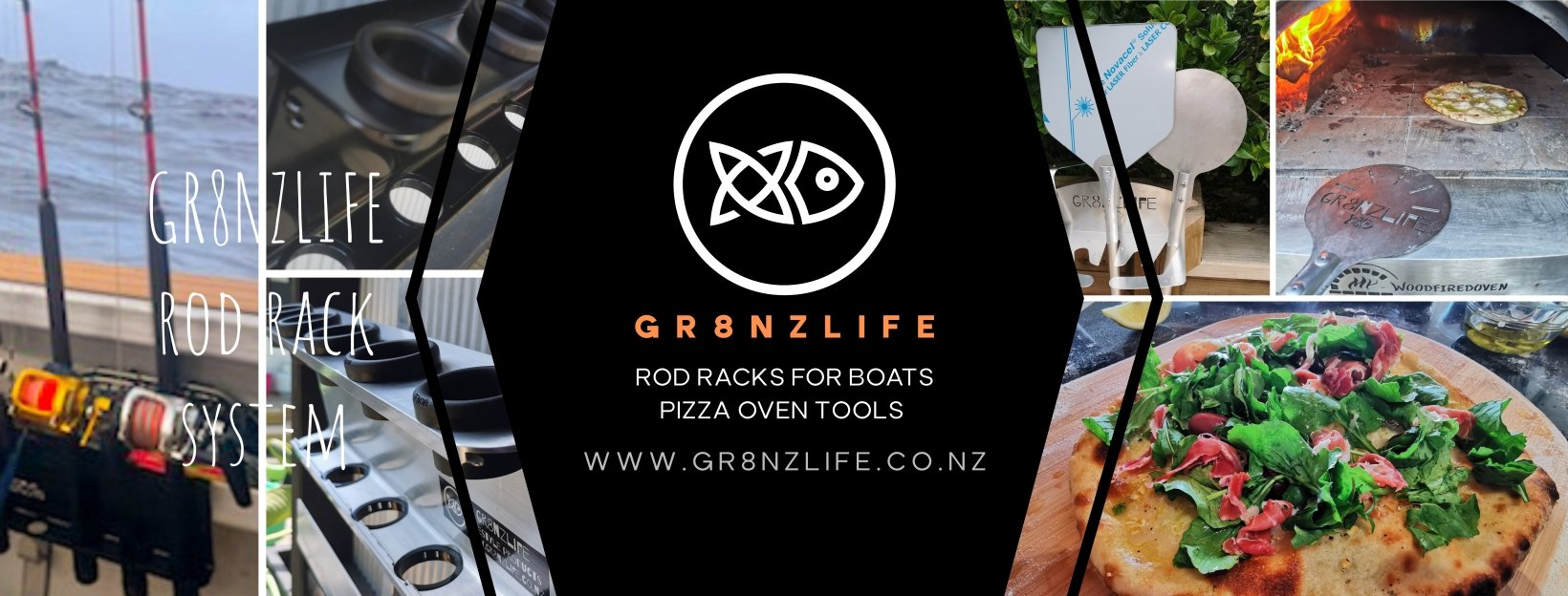 GR8 NZ LIFE GIFT CARDS (Pizza oven Tools) ( Rod and Reel Racks) - Gr8nzlife