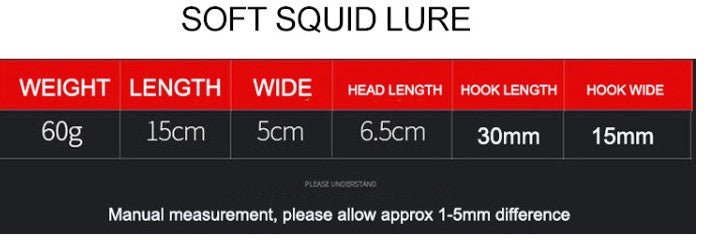 Squid Soft Lure soft Jig - Gr8nzlife